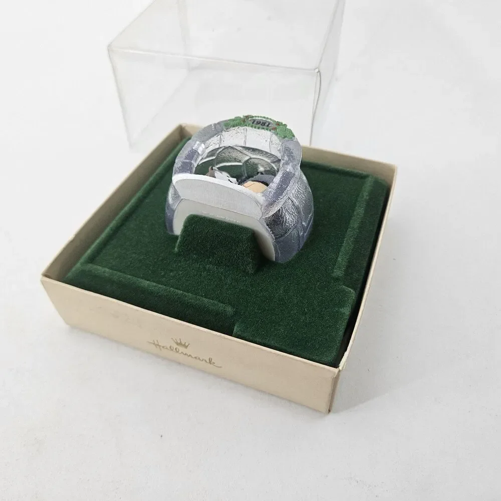 Vintage 1981 Hallmark Keepsake Ornament Igloo Boy & Husky Dog Christmas Holiday